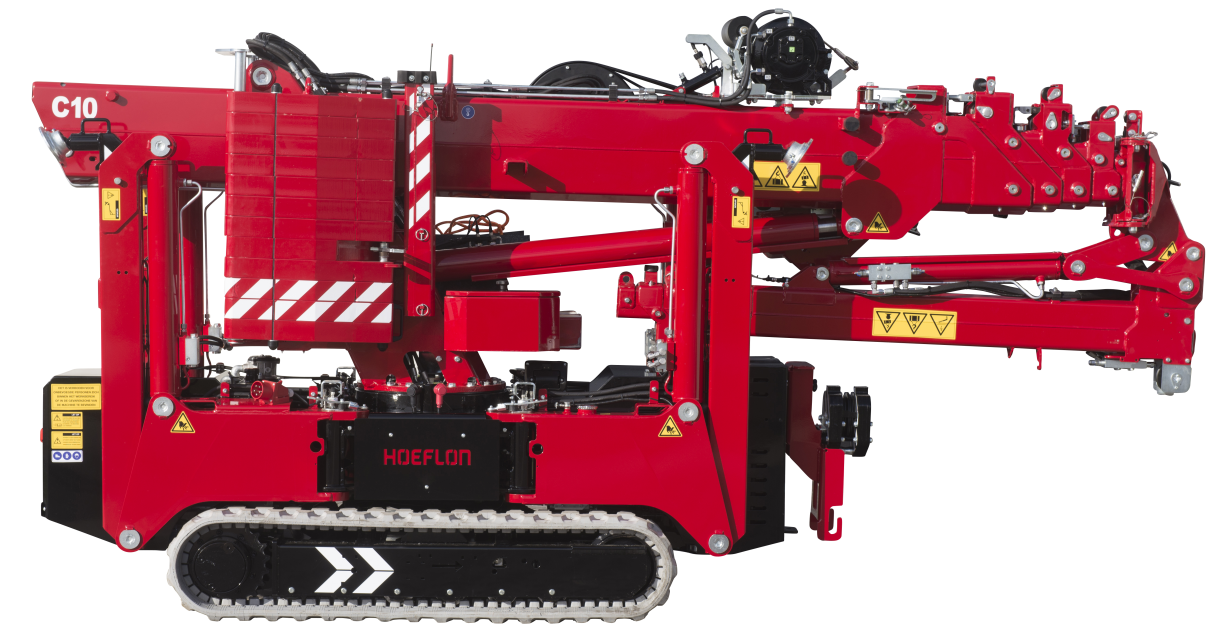 compactkraan c10 elektrisch hoeflon van ginkel